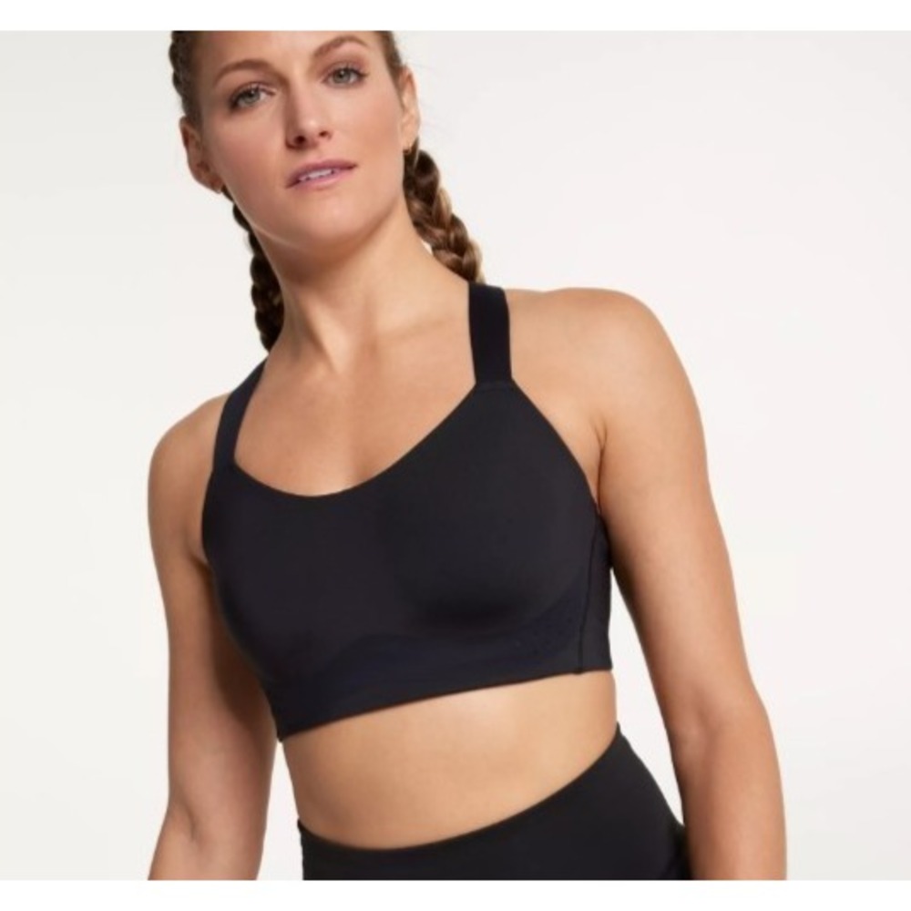 Calia Womens Black Empower High Support Sports Bra Size 42D NWT